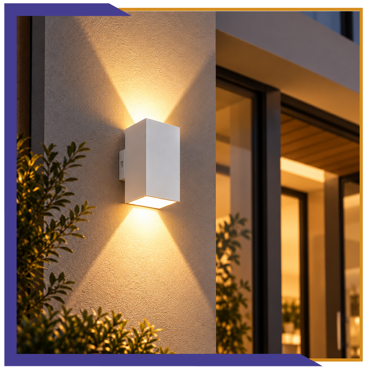 Arbotante de forma prisma cuadrado de 18W (1160)