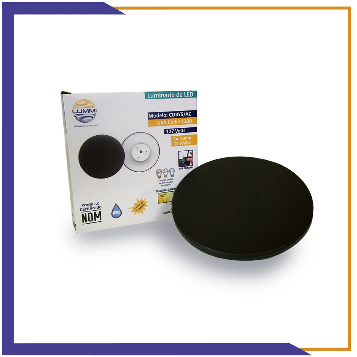 Luminario LED circular de pared de 12W (1220)
