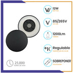Luminario LED circular de pared de 12W (1220)