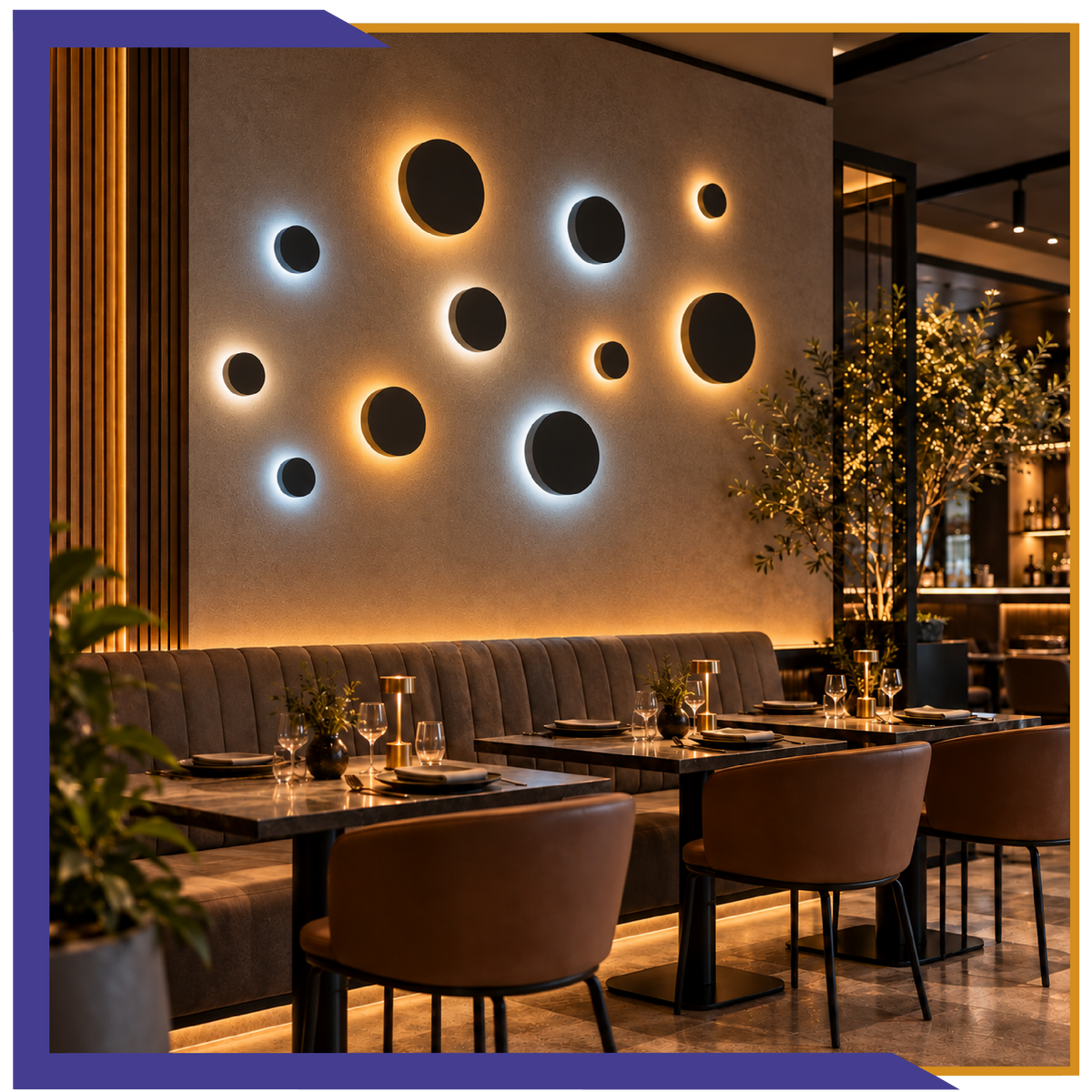 Luminario LED circular de pared de 12W (1220)