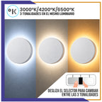 Luminario LED circular de pared de 12W (1225)