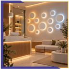 Luminario LED circular de pared de 12W (1225)