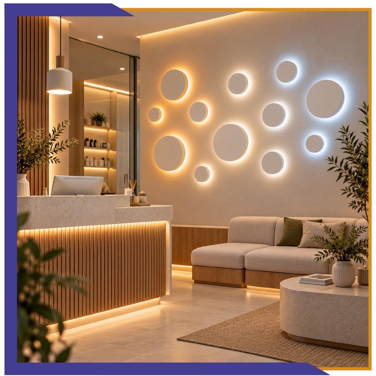 Luminario LED circular de pared de 12W (1225)