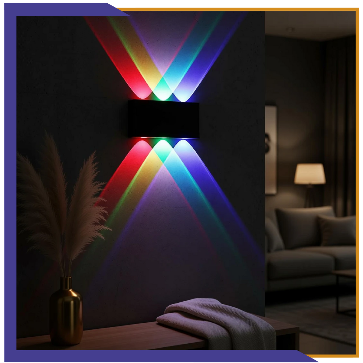 Arbotante de pared de 7W - 6 luces RGB (1370)