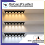 Luminaria LED empotrable con distribución telescópica de 40W (1436)