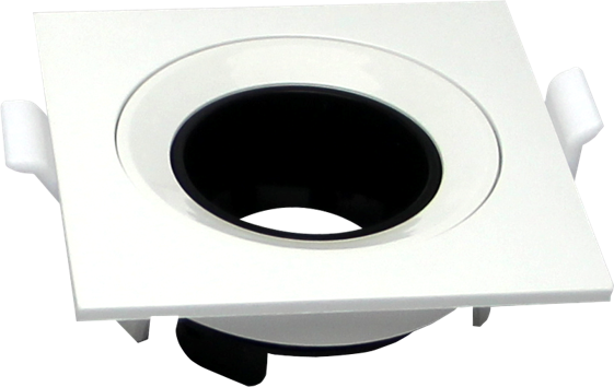 Luminarias dirigible de empotrar para lámparas MR16 o GU10 (EM30R/BL y EM30C/BL)
