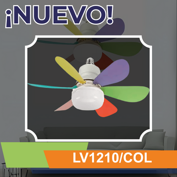 Lámparas led con ventilador de 22w (LV1210 y LV1210/COL)