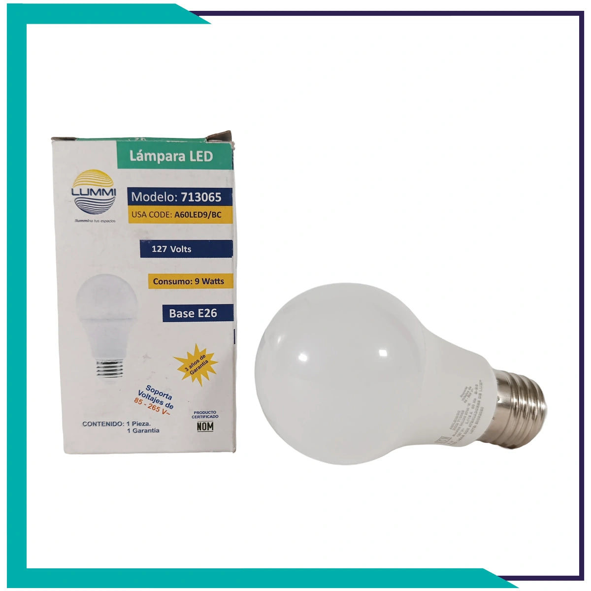 Foco LED 9W tipo A60  (A60LED9/LD)