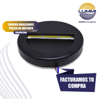 Luminario LED de pared redondo negro (RP3NE/BC)