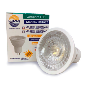 Lámpara LED dimeable MR16 GU5.3/GX5.3 de 7W (MR167DIM/BC)