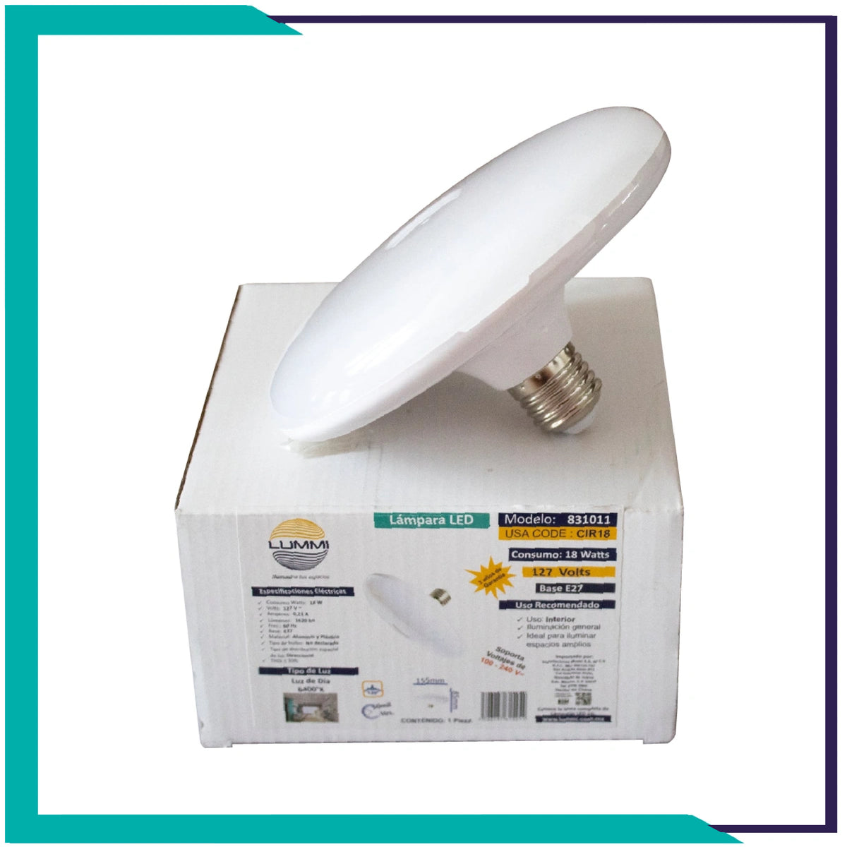 Lámpara circular LED 18W Base E26 LD (CIR18)