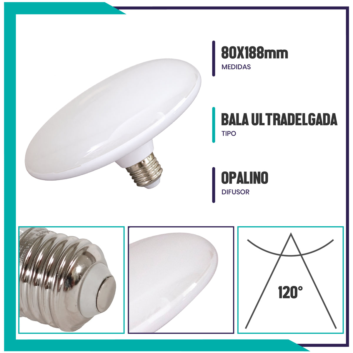Lámpara circular LED 24W Base E26 LD (CIR24)