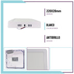 Panel cuadrado de LEDS para sobreponer (CUT18/LD)