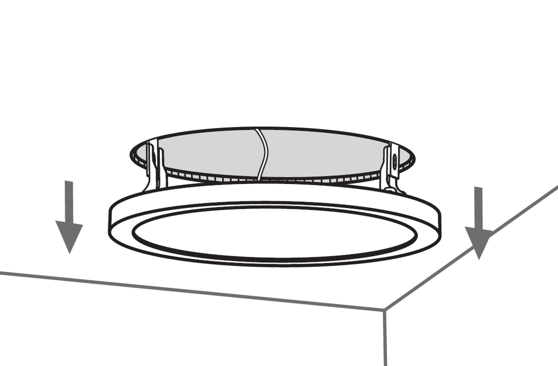 Luminaria circular LED 2 en 1 para empotrar de 16W (SKY16/LD+BC)