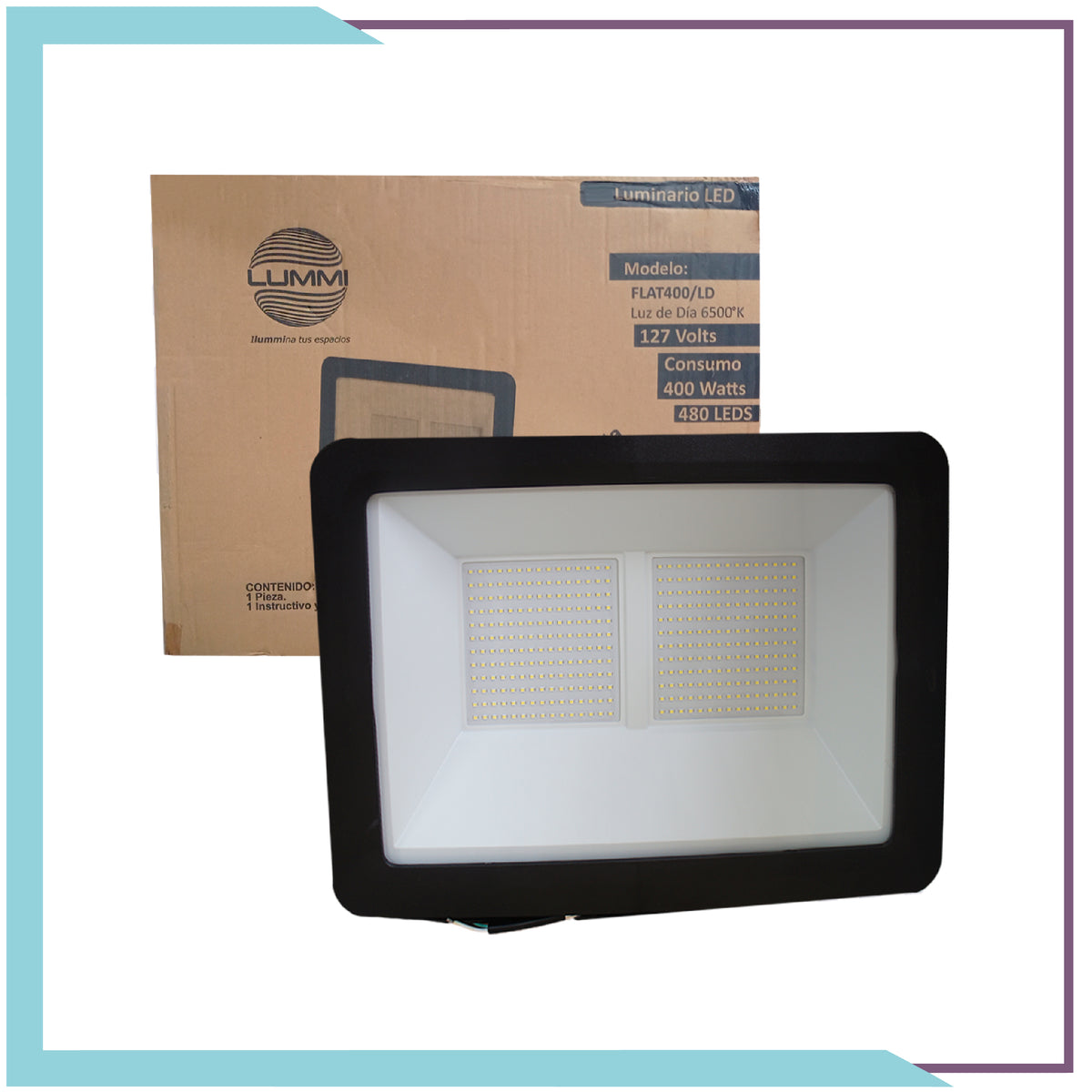 Reflector LED 400W ultradelgado Luz de día/LD (FLAT400/LD)