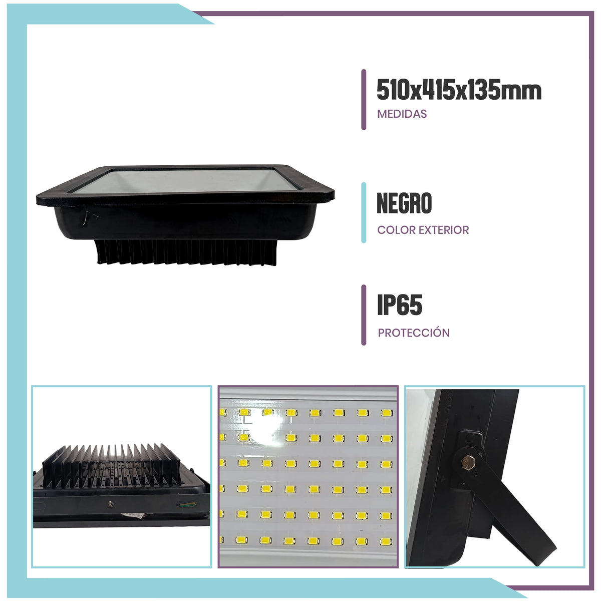 Reflector LED 400W ultradelgado Luz de día/LD (FLAT400/LD)