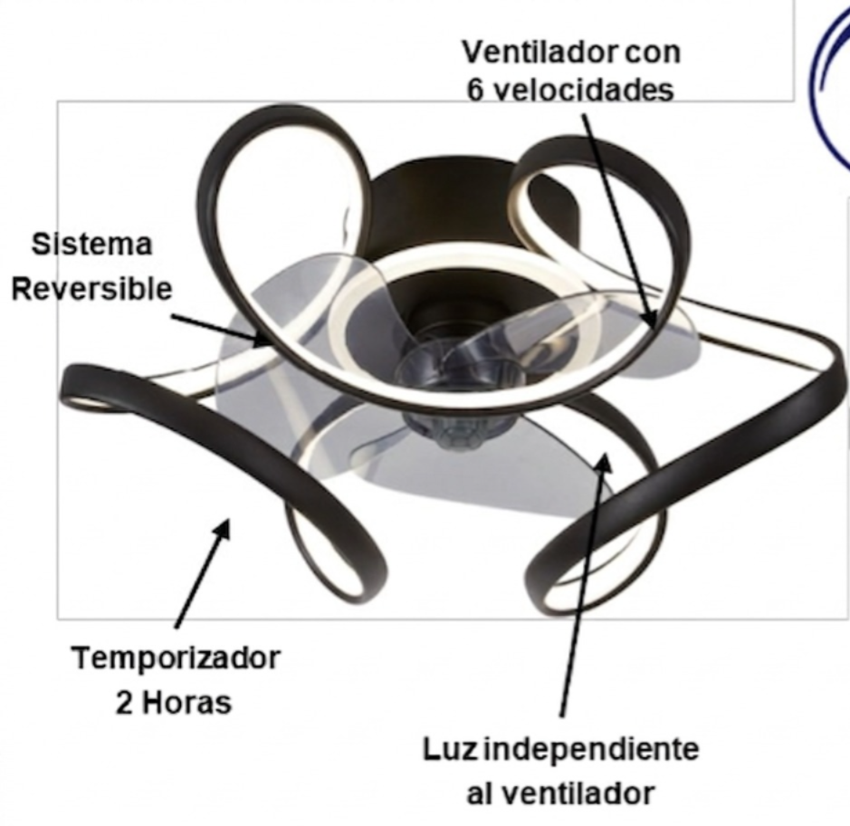 LUMINARIO LED CON VENTILADOR (LV3715)