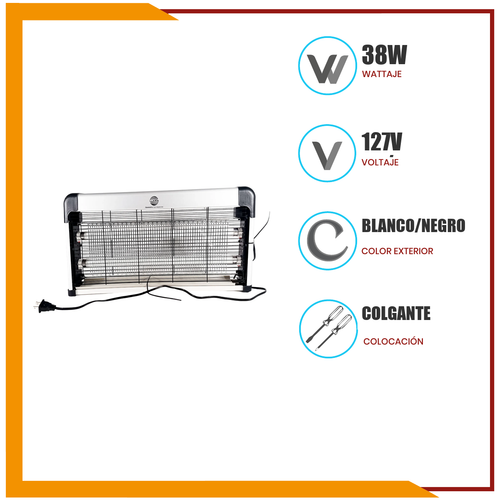 Aparato para electrocutar insectos voladores (IN2X15W)