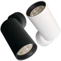 Luminario LED de sobreponer con lámpara reemplazable y dirigible GU10 de 7W (1521 Y 1522)