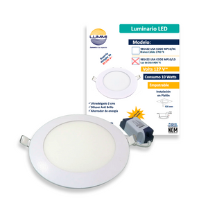 Panel LED 10W Ultradelgado 86-265V (MP10/LD)