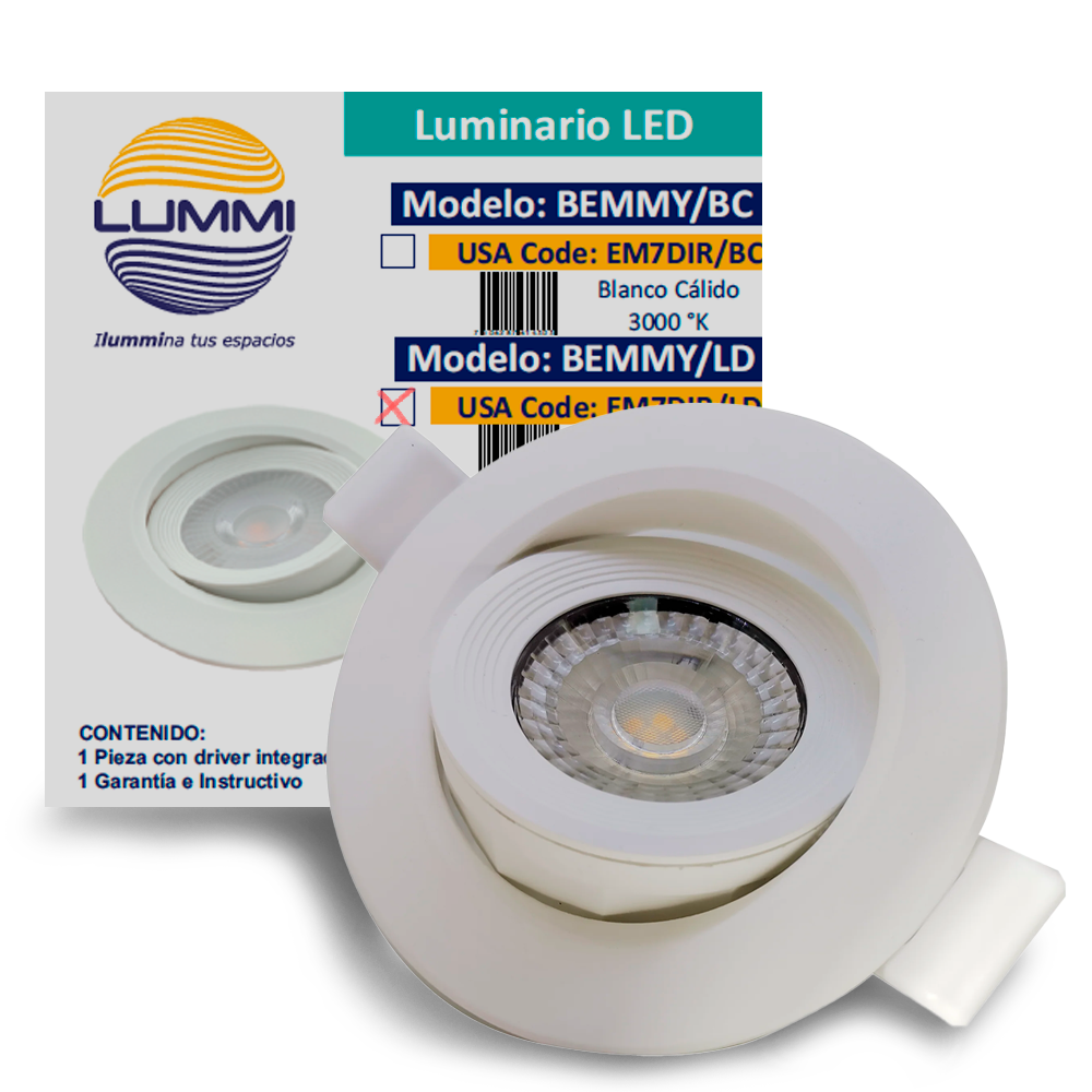 Luminaria LED de empotrar (EM7DIR/LD)