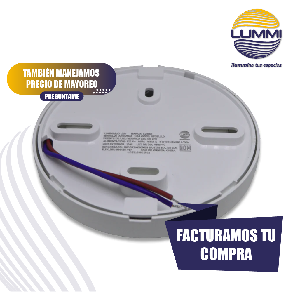 Luminario LED de pared redondo (RP3BL/LD)
