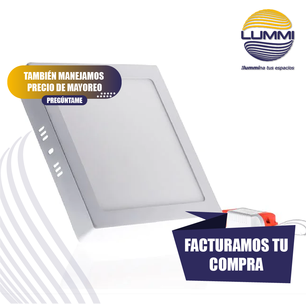 Panel cuadrado  LED para sobreponer ( CUT24/LD)