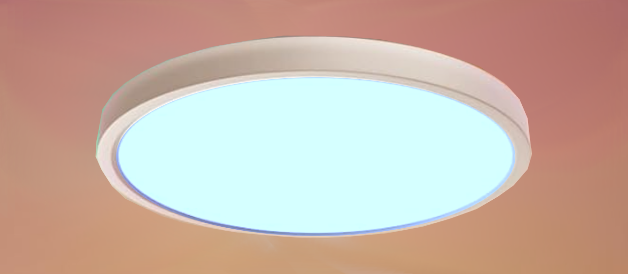 Luminaria circular LED 2 en 1, de sobreponer de 16W (SOLE16/LD+COL)