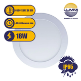 Luminaria circular LED 18W tipo panel LD (SOLE18/LD)