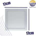 Panel cuadrado de LEDS para sobreponer (CUT12/LD)