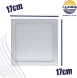 Panel cuadrado de LEDS para sobreponer (CUT12/LD)