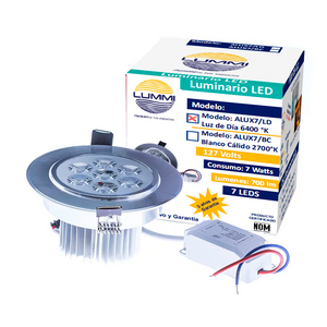 Luminaria LED 7W dirigible para empotrar LD (ALUX7/LD)