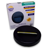 Luminario LED de pared redondo negro (RP3NE/LD)
