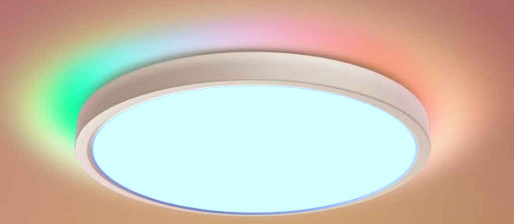 Luminaria circular LED 2 en 1, de sobreponer de 16W (SOLE16/LD+COL)