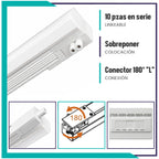 Luminario LED lineal linkeable 5CCT (LI5C120)