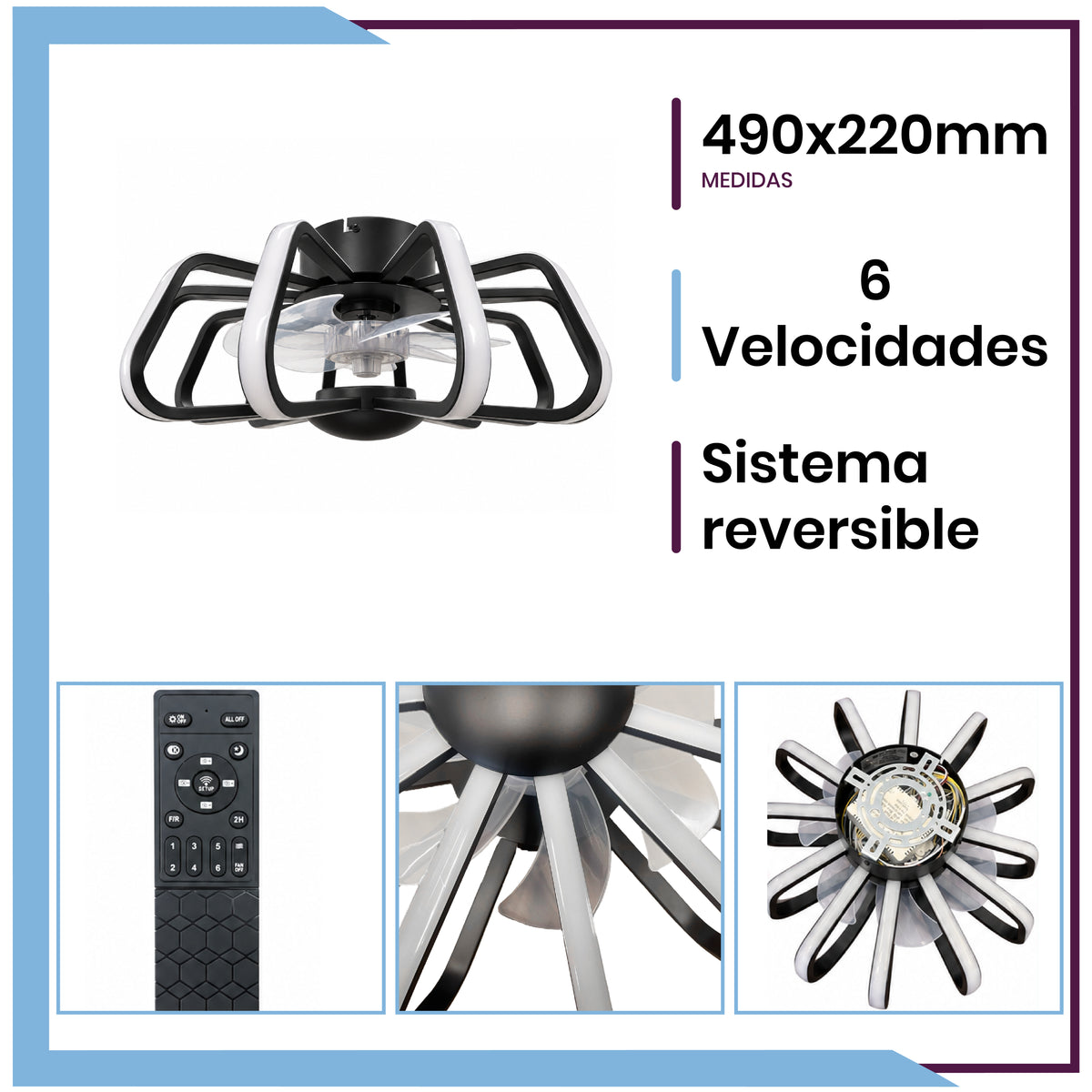 LUMINARIO LED CON VENTILADOR (LV4015)