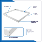Marco Metálico para Sobreponer para panel de 60X60  (MCO60X60)