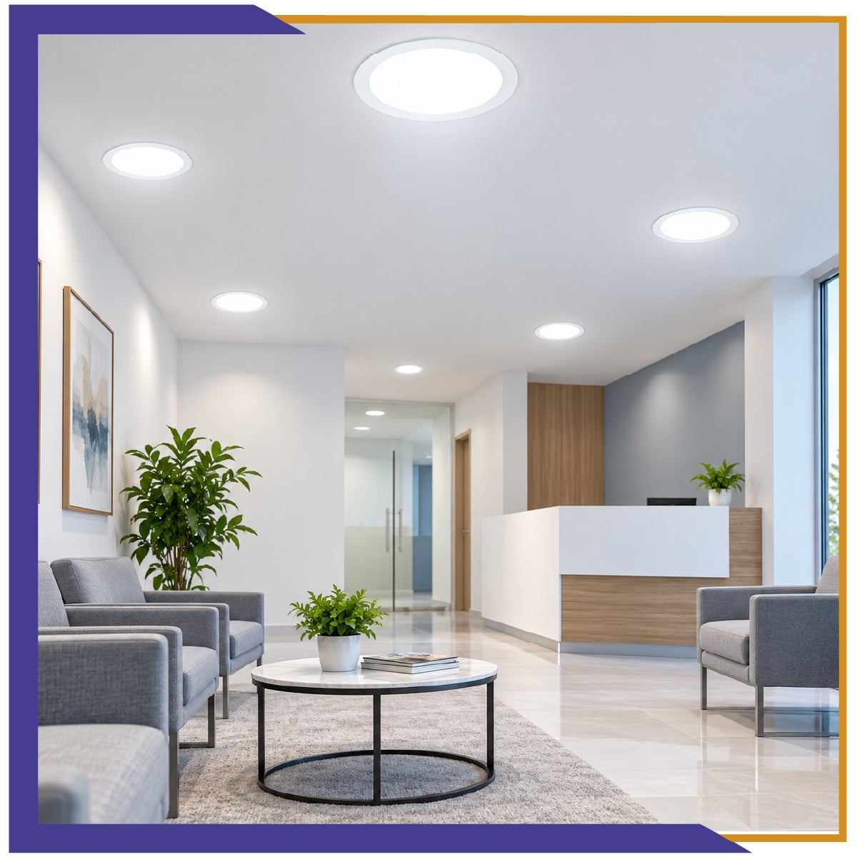 Luminario LED Circular 9 en 1 Empotrar (MP3C3W)