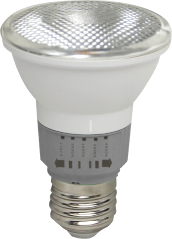 Lámpara LED PAR20 E26 de 6W (PAR205CCT6, PAR305CCT10, PAR385CCT15)