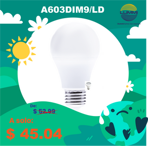 Lámpara tipo bombilla A60 LED dimmeable de 9W (A603DIM9/LD)