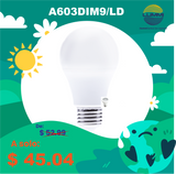 Lámpara tipo bombilla A60 LED dimmeable de 9W (A603DIM9/LD)