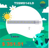 Lámpara LED T5 acrílico Paq 5pzs (T5SMD14/LD)