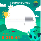 Tubo LED 18W opalino Paq 5pzs (T8SMD18OP/LD)