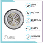 Luminario industrial LED IP65 (RILED200)