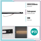 Luminaria LED lineal 9W luz cálida (SKIN9NE/BC)