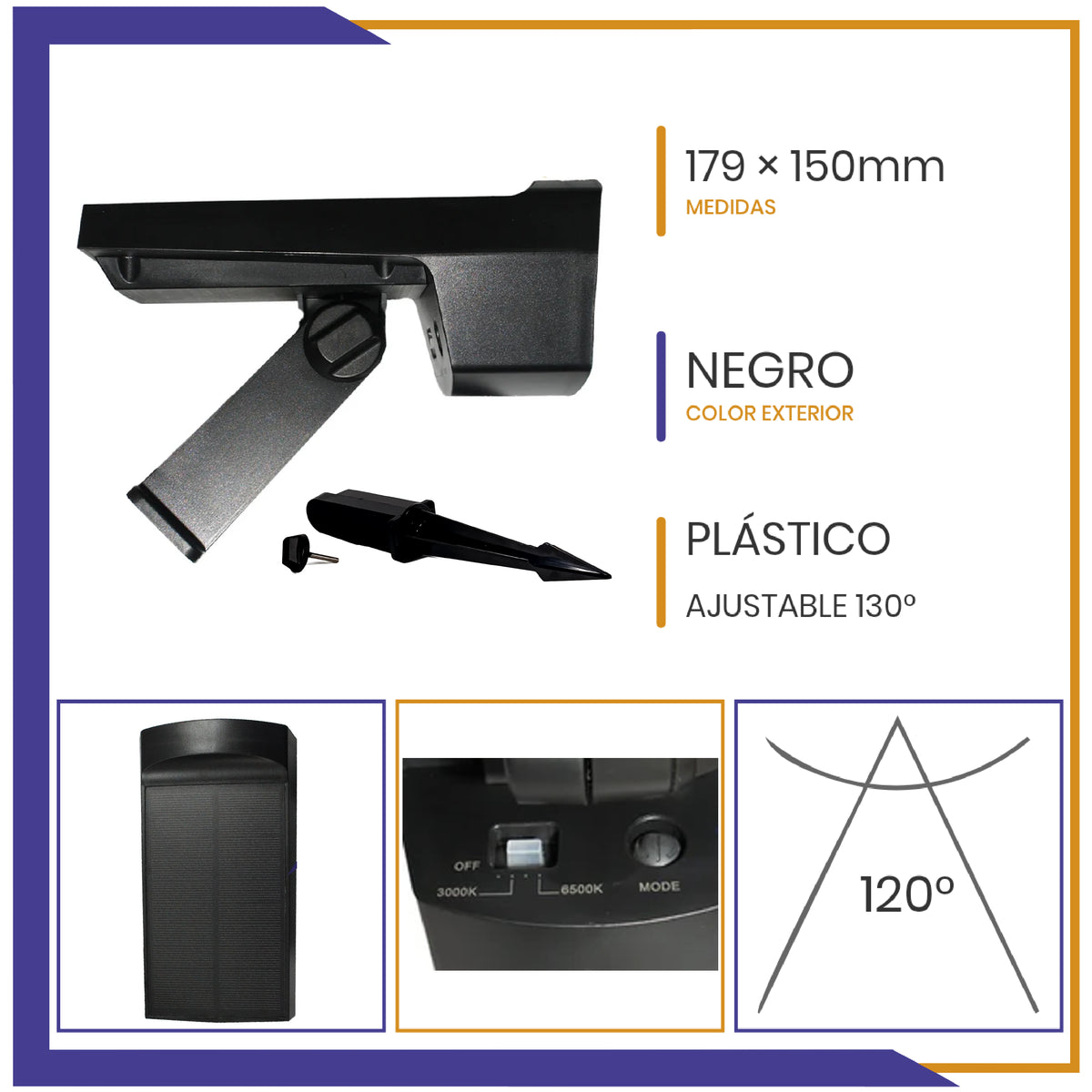 Luminaria led con panel solar (SOL2LED)