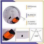 Luminaria circular LED 2 en 1, de sobreponer de 16W (SOLE16/LD+COL)