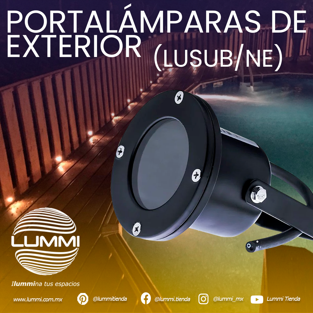 Portalámparas de exterior/ subacuático (LUSUB/NE)