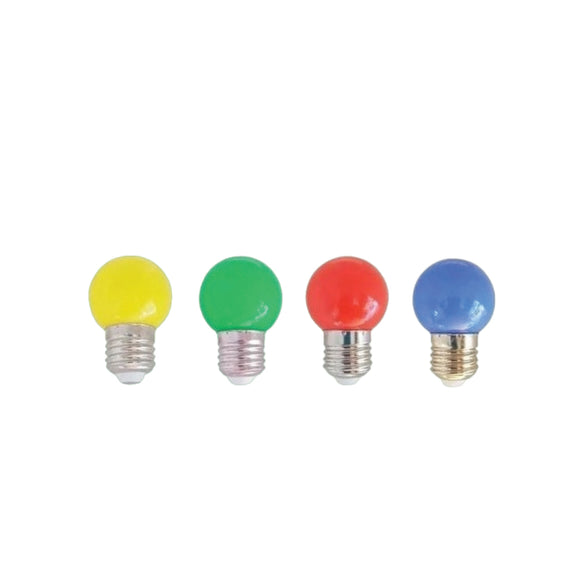 Lámparas LED G45 de colores E26 de 1W (G45LED1)