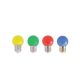 Lámparas LED G45 de colores E26 de 1W (G45LED1)